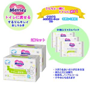 メリーズ するりんキレイ おしりふき トイレに流...の商品画像