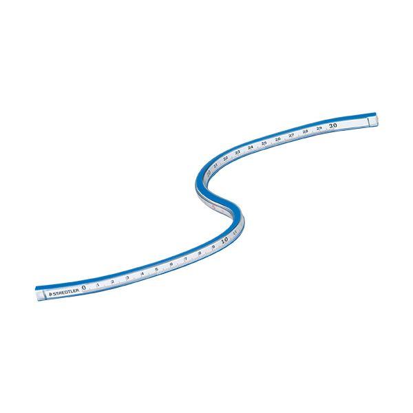 （まとめ）ステッドラー マルス 自在曲線定規目盛付 30cm 軟質アルミ芯 971 65-30 1個...