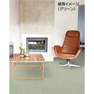 防炎 カーペット/絨毯 〔江戸間3畳 ブラウン...の詳細画像1