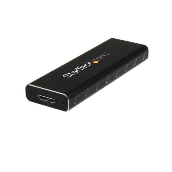 StarTech.com M.2 SATA SSDケース／USB 3.0接続 ブラック SM2NGF...