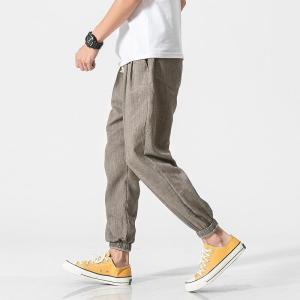 サルエルパンツ ワイドパンツ メンズ リネンパ...の詳細画像4