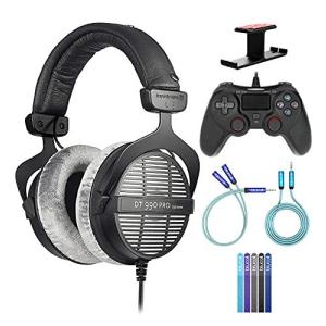 Beyerdynamic 459038 DT 990 PRO オープンスタジオヘッドフォンバンドル Blucoil USBゲームコントローラー Win