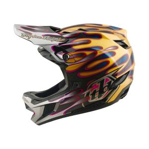 Troy Lee Designs トロイリーデザイン MTB用フルフェイスヘルメット D4 CARBON HELMET D4カーボンヘルメット OVERSPRAY GOLD/BLACK