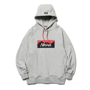 ナンガ スウェット エコハイブリッドボックスロゴスウェットフーディー ECO HYBRID BOX LOGO SWEAT HOODIE メンズ NANGA｜kt-gigaweb