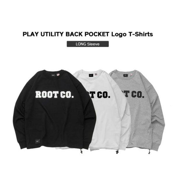 ルートコー Tシャツ PLAY UTILITY BACK POCKET Long Sleeve Lo...