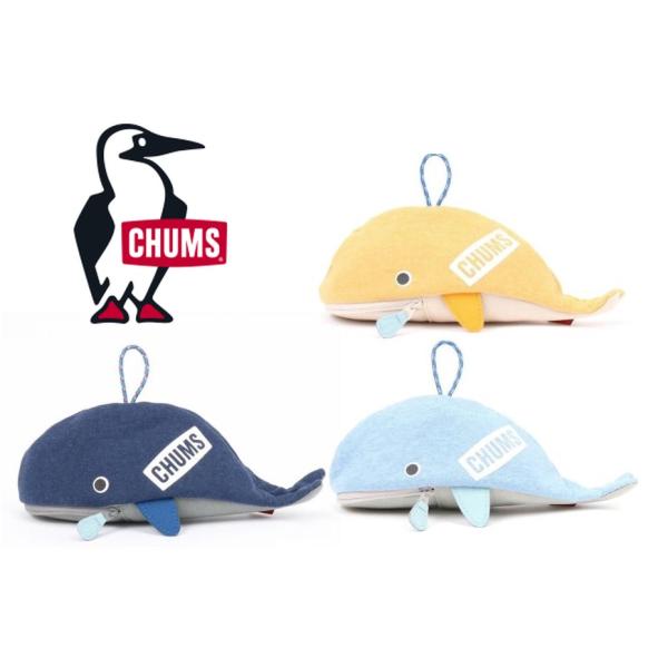 チャムス ホエールジッパーポーチ CHUMS Whale Zipper Pouch
