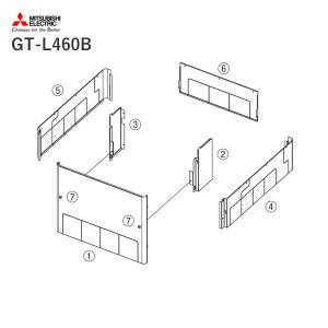 【GT-L460B】 三菱 エコキュート 別売部品 300Lローボディ用 脚部カバー｜kt-net