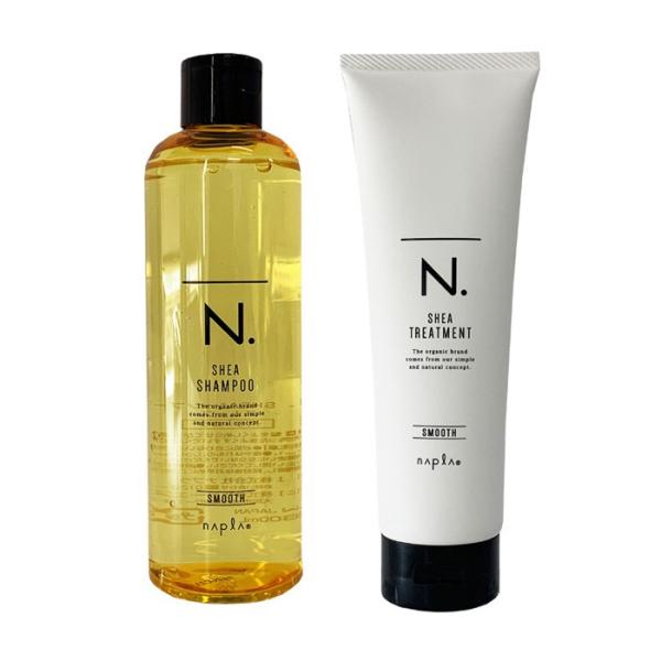 【セット】ナプラ N.エヌドット SHEA シャンプー300ml/トリートメント240g スムース ...