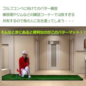 パター 練習 パターマット 3m ゴルフパター...の詳細画像1