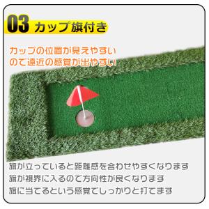パター 練習 パターマット 3m ゴルフパター...の詳細画像4