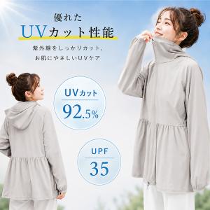 uvカットパーカー 冷感 ラッシュガード レデ...の詳細画像4
