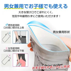 携帯ミニトイレ 8個セット 粉末タイプ シート...の詳細画像4