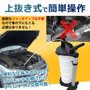 オイルチェンジャー 手動 9L 車 オイル 交...の詳細画像4