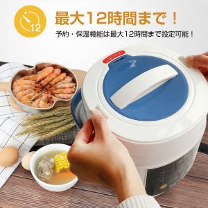 車載用 炊飯器 一人暮らし 2合炊き 炊く 蒸...の詳細画像3
