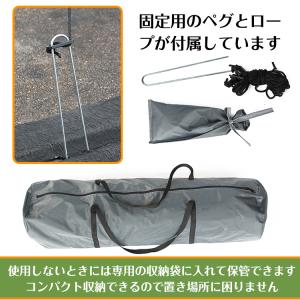 自転車置き場 サイクルハウス 2台 バイク ガ...の詳細画像5