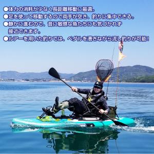 ペダル式パドルボード 足漕ぎカヤック SUP ...の詳細画像2