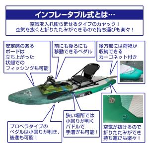 ペダル式パドルボード 足漕ぎカヤック SUP ...の詳細画像3
