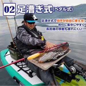 ペダル式パドルボード 足漕ぎカヤック SUP ...の詳細画像5