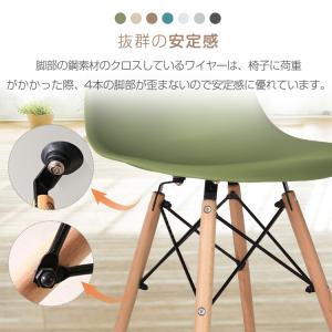 イームズチェア シェルチェア 2脚セット ダイ...の詳細画像5
