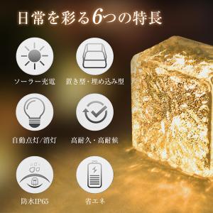 ソーラーライト 屋外 照明 LED 防水 ガー...の詳細画像2