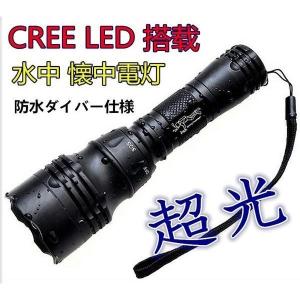 防水 防災 水中ライト 懐中電灯 LED 充電式 強力 ダイビングライト