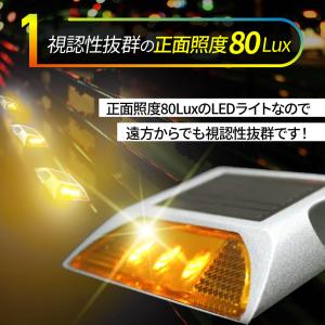 ソーラー ガーデンライト 道路鋲 ライト 屋外...の詳細画像3