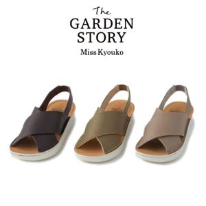 クロスベルトウエッジ サンダル ミスキョウコ The Garden Story 123002【送料無...