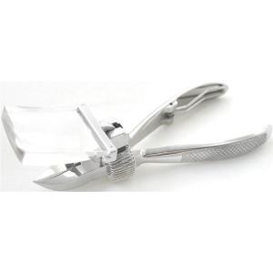 日本製 レンズ付き 爪切り 【送料無料】  拡大鏡 老眼鏡 つき ズーム 近眼 ニッパー型 つめきり...