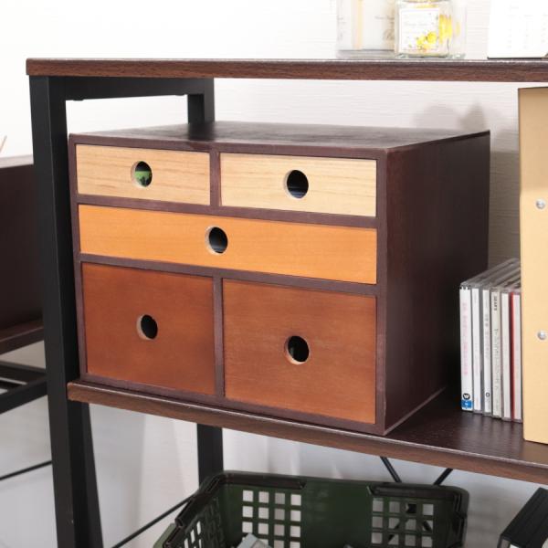 Maronie 小物チェスト 【送料無料 SALE】 77-300 ブラウン 小物チェスト3段5杯|...