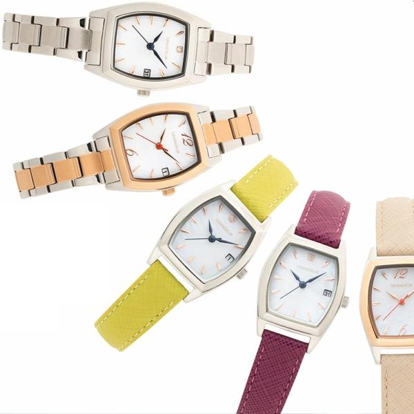 腕時計 レディース トノー型 ソーラーウォッチ グランドール ESL077 【送料無料 SALE】 ...