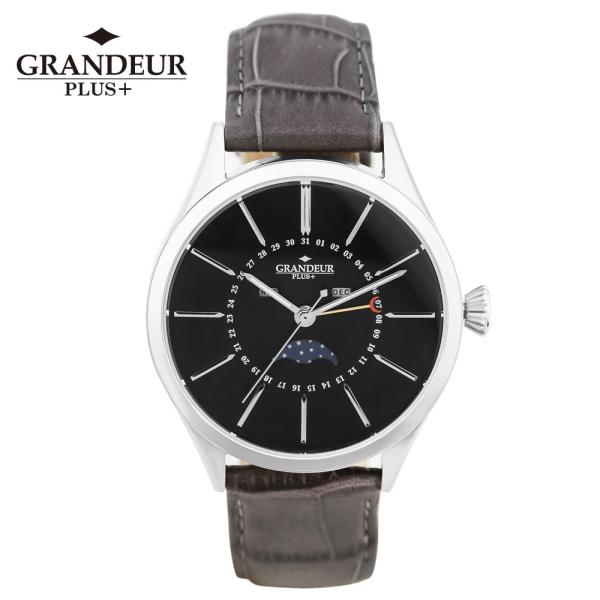グランドールプラス GRP011W2 ムーンフェイズ 牛革 レザー ウォッチ【送料無料 SALE】 ...