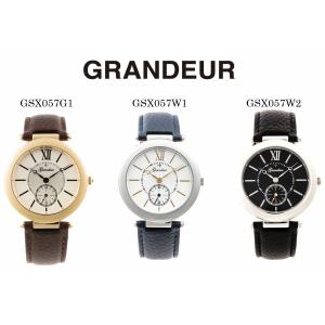 Grandeur GSX057 スモールセコンドムーブメントを使った大人デザイン 【送料無料 SALE】 watch 時計 日本製ムーヴ ギフト gift 1年保証 GRANDEUR｜ktrend