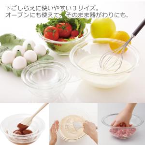 イワキ iwaki 耐熱 3点 ボウル ベーシ...の詳細画像3