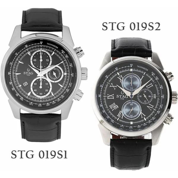 スタッグ クロノグラフウォッチ STAG STG019 watch 腕時計 日本製 クォーツ メンズ...