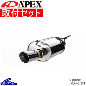 マフラー 取付セット APEXi HYBRID MEGAPHONE evolution ムーヴ カスタム CBA-L175S KF-DET アペックス マフラー