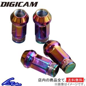 DIGICAM（デジキャン） ホイールナット チタンレーシングナット 16個