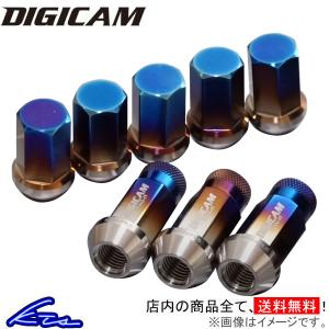 DIGICAM（デジキャン） ホイールナット チタンレーシングナット 16個