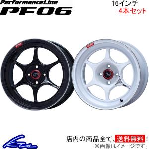 エンケイ パフォーマンスライン PF06 4本セット ホイール【16&#215;7J 4-100 INSET35】ENKEI PerformanceLine アルミホイール 4枚 1台分