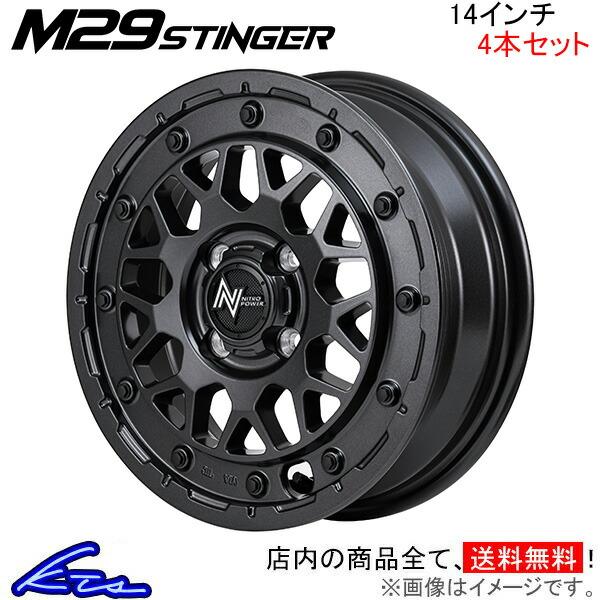 MID ナイトロパワー M29スティンガー 4本セット ホイール モコ【14×4.5J 4-100 ...