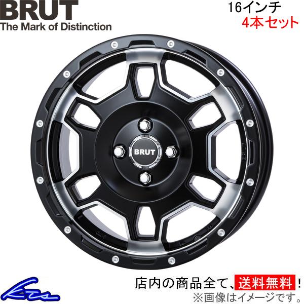 ブルート BR-66 4本セット ホイール【16×6.5J 4-100 INSET40】BRUT T...