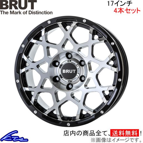ブルート BR-55 4本セット ホイール ランドクルーザープラド【17×7.5J 6-139 IN...