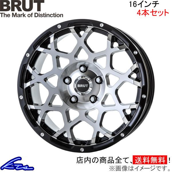 ブルート BR-55 4本セット ホイール【16×6.5J 5-114 INSET35 MMB】BR...