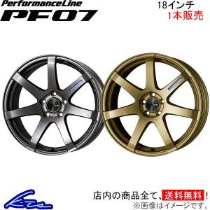 エンケイ パフォーマンスライン PF07 1本販売 ホイール スイフトスポーツ【18×7.5J 5-114 INSET48】CBA-ZC33S ENKEI PerformanceLine アルミホイール 1枚 単品｜kts-parts-shop