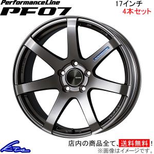 エンケイ パフォーマンスライン PF07 4本セット ホイール 86【17×7J 5-100 INSET48】4BA-ZN6 ENKEI PerformanceLine アルミホイール 4枚 1台分｜kts-parts-shop