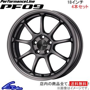 エンケイ パフォーマンスライン PF09 4本セット ホイール UX250h【18×9J 5-114 INSET42】6AA-MZAH10 ENKEI PerformanceLine アルミホイール 4枚 1台分
