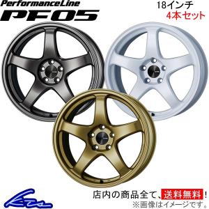 エンケイ パフォーマンスライン PF05 4本セット ホイール UX250h【18×9J 5-114 INSET38】6AA-MZAH10 ENKEI PerformanceLine アルミホイール 4枚 1台分