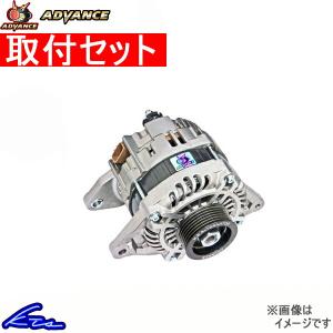 アドバンス ハイエフェンシーオルタネーター 130A ブラック スカイライン/GT-R HR/HCR/HNR/ER/ECR/BNR32 HE130-011B 取付セット HIGH EFFICIENCY ALTERNATOR｜ktspartsshop