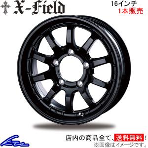 インターミラノ クロスフィールドα 1本販売 ホイール ジムニー【16×5.5J 5-139 INSET20 BK】JB64W INTER MILANO BEST ベスト X-FIELD アルファ アルミホイール｜ktspartsshop