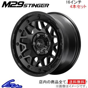 MID ナイトロパワー M29スティンガー 4本セット ホイール ジムニーシエラ【16×6J 5-139 INSET-5 バレルブラック】NITRO POWER M29 STINGER アルミホイール