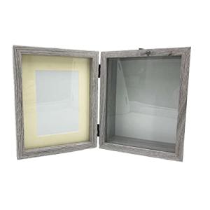 丸和貿易 フォト&クラフトボックス L グレー 30.8x7.5x19cm 400893304